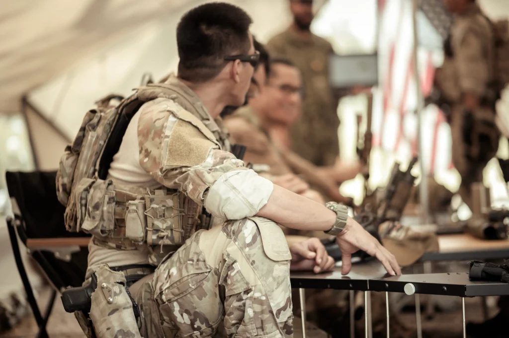 82nd Airborne Division paratroopers preparing for rapid deployment in the Middle East