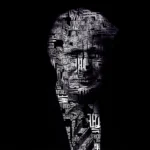 Donald Trump speaking with a map of the Strait of Hormuz in the background