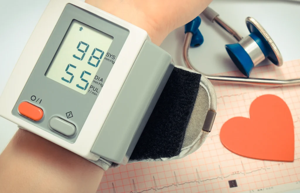 High Blood Pressure Monitoring with Digital Blood Pressure Cuff