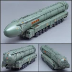 RS-28 Sarmat intercontinental ballistic missile shown in a military silo during launch preparation, representing Russia’s nuclear deterrence system.