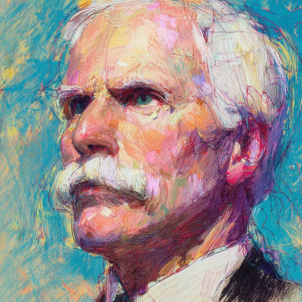 Ted Turner speaking confidently in front of a media backdrop symbolizing his transformation into a global broadcasting pioneer