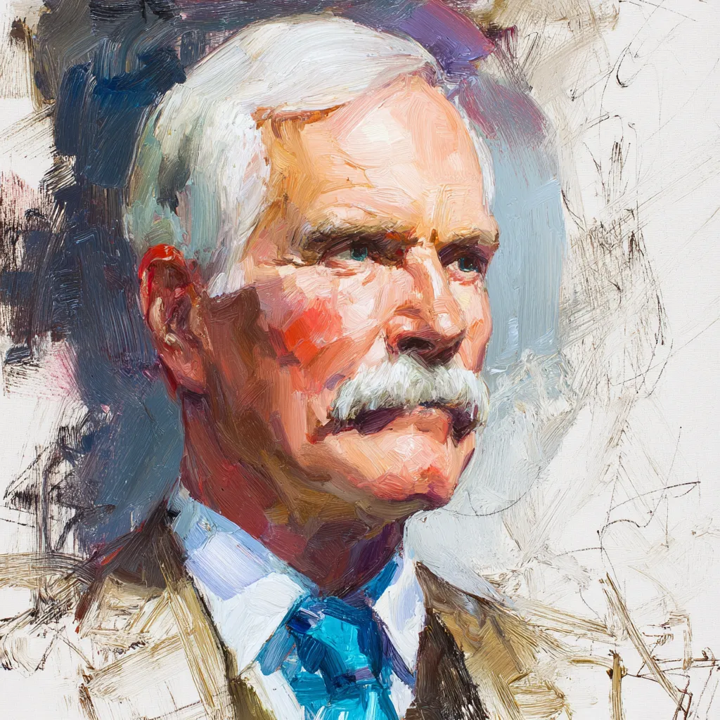 Ted Turner speaking confidently in front of a media backdrop symbolizing his transformation into a global broadcasting pioneer