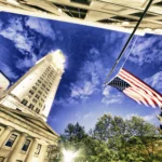 U.S. Energy Department building symbolizing energy policy, oil reserves, clean energy grants, and nuclear innovation in the United States