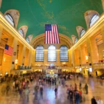 Chuck Schumer speaking at a press conference after announcing he will oppose any legislation that seeks to rename New York City's historic Penn Station during its planned redevelopment.