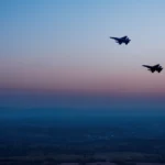 NORAD F-16 fighter jets intercept civilian aircraft after restricted airspace violations over Bedminster and East Rutherford, New Jersey, during heightened security operations.