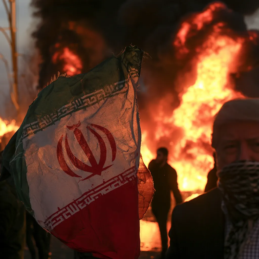 CBS
A news-style graphic showing a U.S. flag, Iran flag, polling charts, and a voter silhouette representing public opinion on the ongoing Iran conflict.