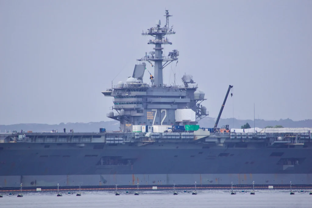 USS Abraham Lincoln aircraft carrier during extended Middle East deployment