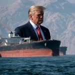 Donald Trump and the Strait of Hormuz amid growing tensions over a possible Iran shipping agreement.