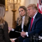 Natalie Harp’s growing presence around Donald Trump raises questions